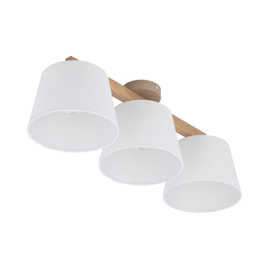 BRILAGI - LED Prisadený luster LATTE SABIA 3xE27/15W/230V borovica/biela