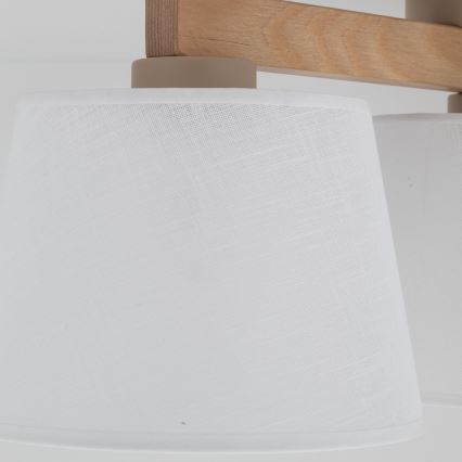 BRILAGI - LED Prisadený luster LATTE SABIA 3xE27/15W/230V borovica/biela