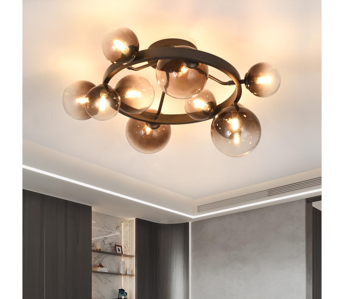 Brilagi - LED prisadený luster MILLA 10xG9/3W/230V hnedá/dymová hnedá 9010-10CC