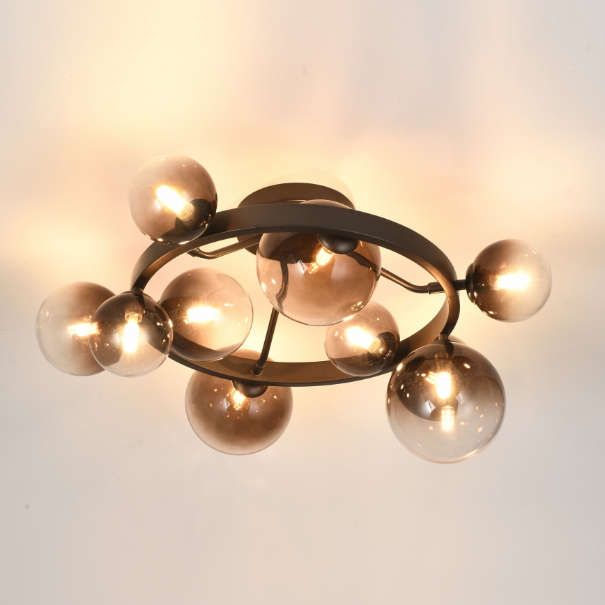 Brilagi - LED prisadený luster MILLA 10xG9/3W/230V hnedá/dymová hnedá