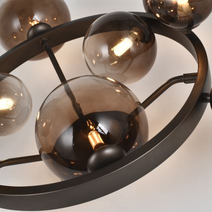 Brilagi - LED prisadený luster MILLA 10xG9/3W/230V hnedá/dymová hnedá