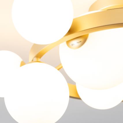 Brilagi - LED Prisadený luster MILLA 10xG9/3W/230V zlatá/biela