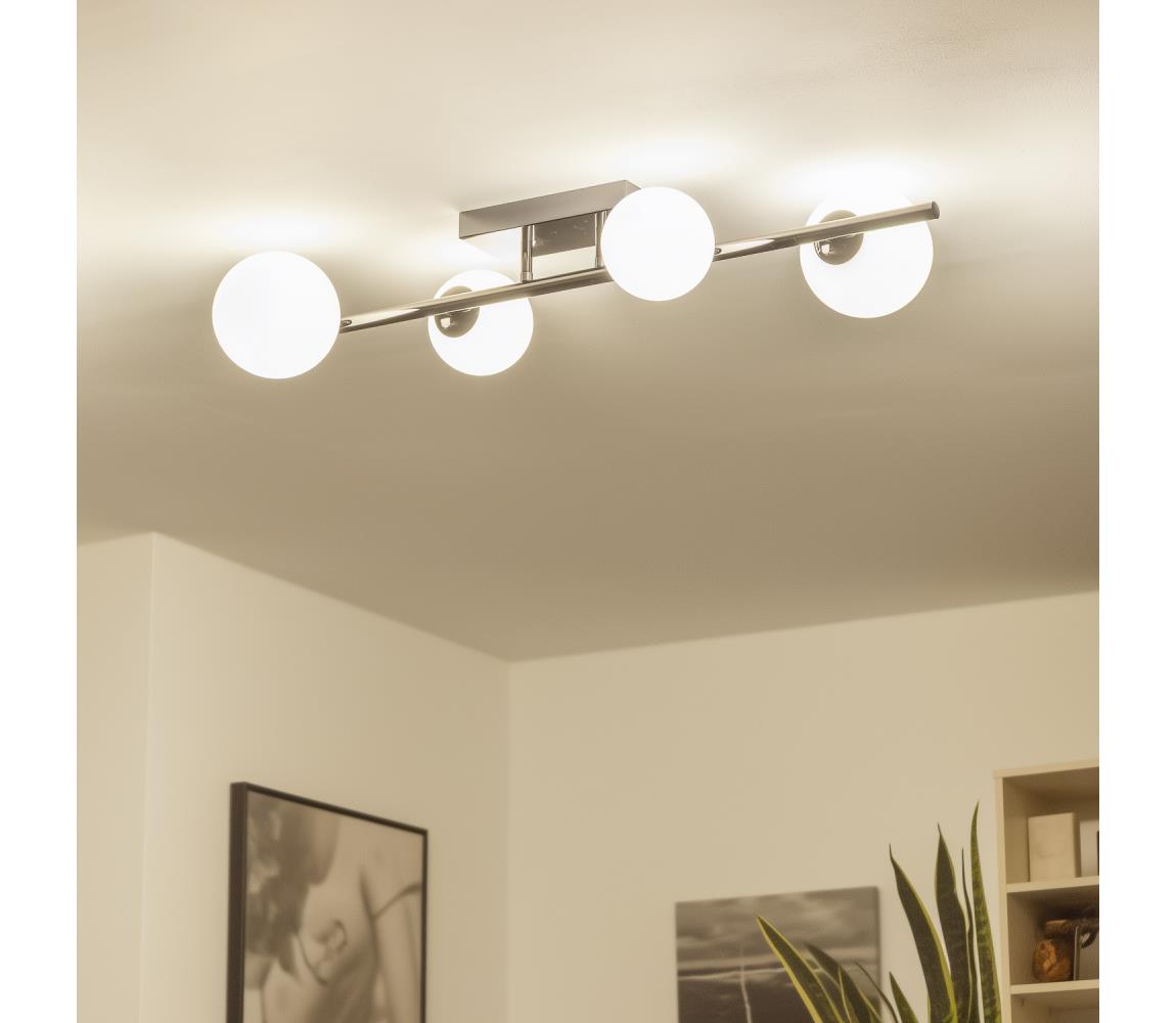 Brilagi - LED prisadený luster MILLA 4xG9/3W/230V čierny chróm/biela 7010-4CW
