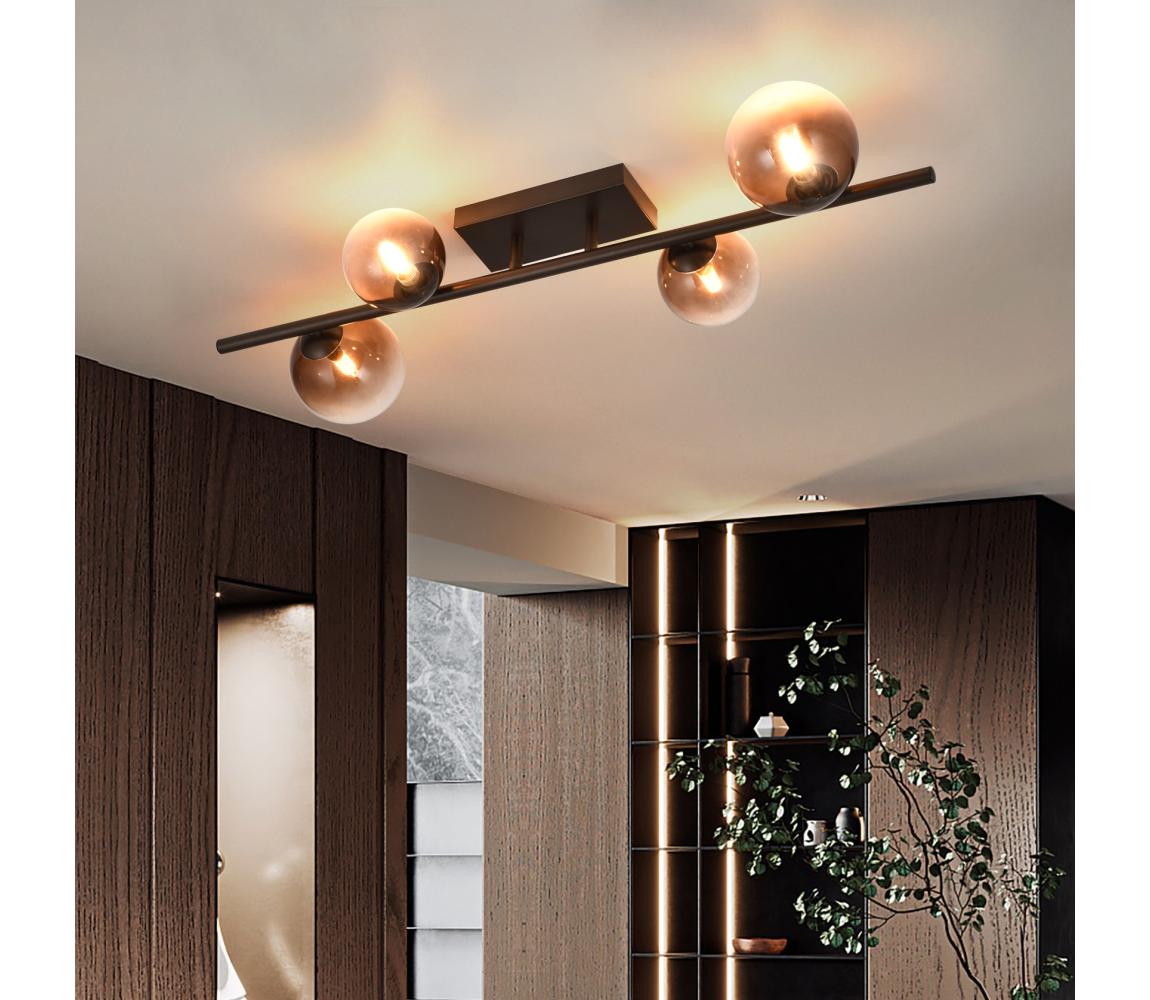 Brilagi - LED Prisadený luster MILLA 4xG9/3W/230V hnedá/dymová hnedá 7010-4CC