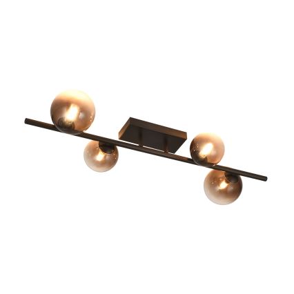 Brilagi - LED Prisadený luster MILLA 4xG9/3W/230V hnedá/dymová hnedá