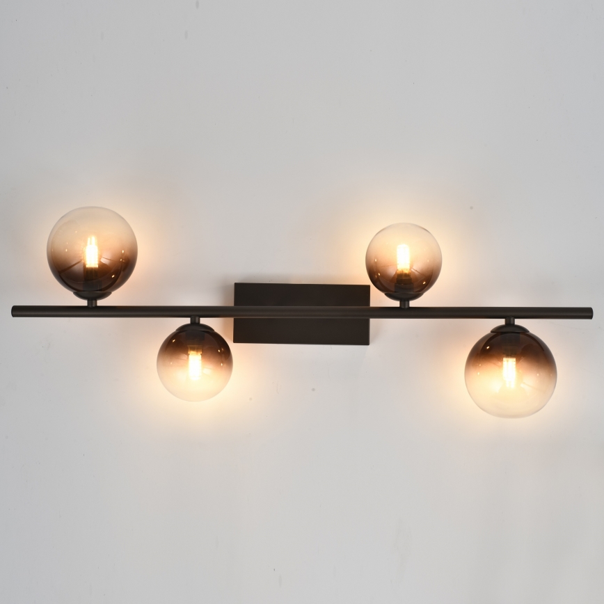 Brilagi - LED Prisadený luster MILLA 4xG9/3W/230V hnedá/dymová hnedá