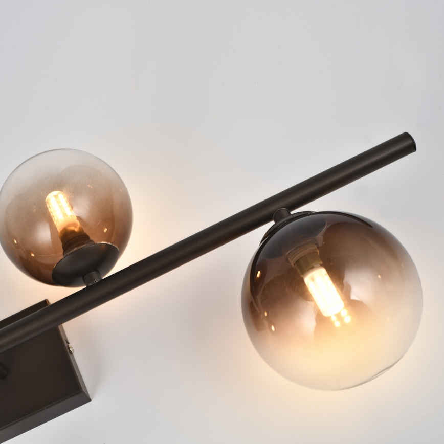 Brilagi - LED Prisadený luster MILLA 4xG9/3W/230V hnedá/dymová hnedá