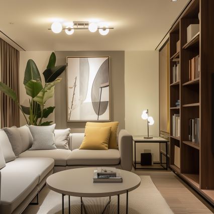 Brilagi - LED Prisadený luster MILLA 4xG9/3W/230V lesklý chróm/biela