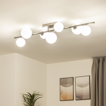 Brilagi - LED Prisadený luster MILLA 7xG9/3W/230V čierny chróm/biela