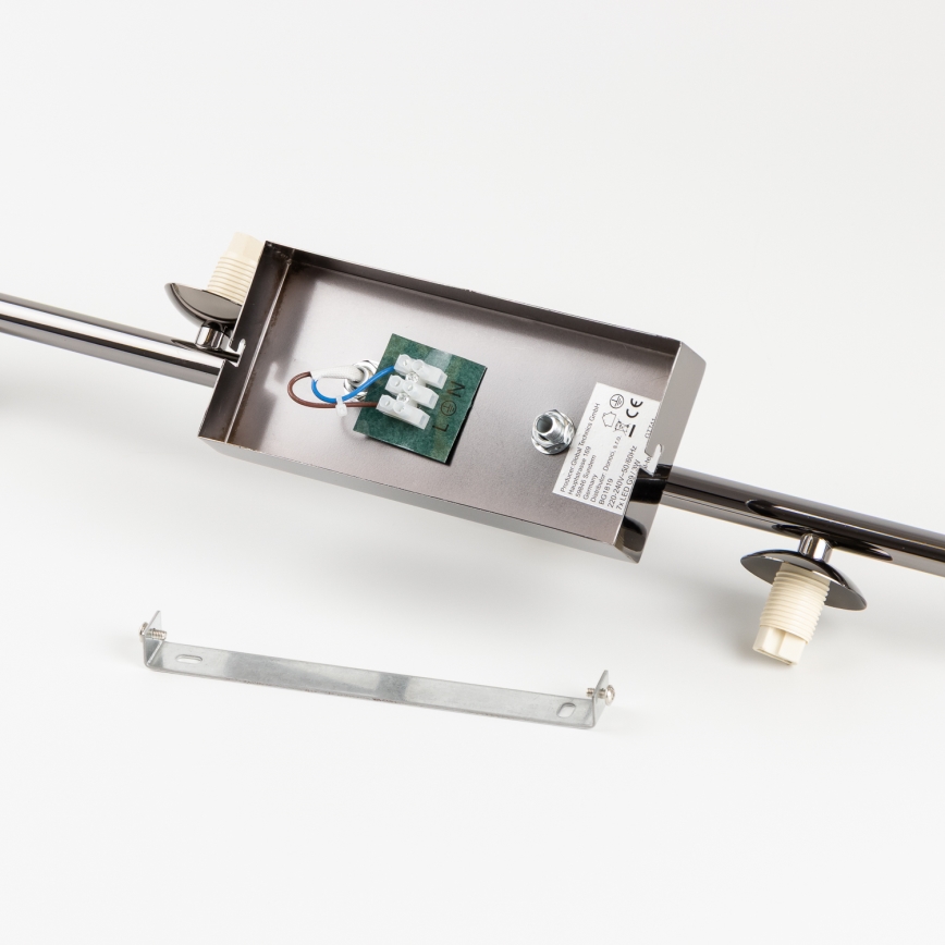 Brilagi - LED prisadený luster MILLA 7xG9/3W/230V čierny chróm/dymové sklo