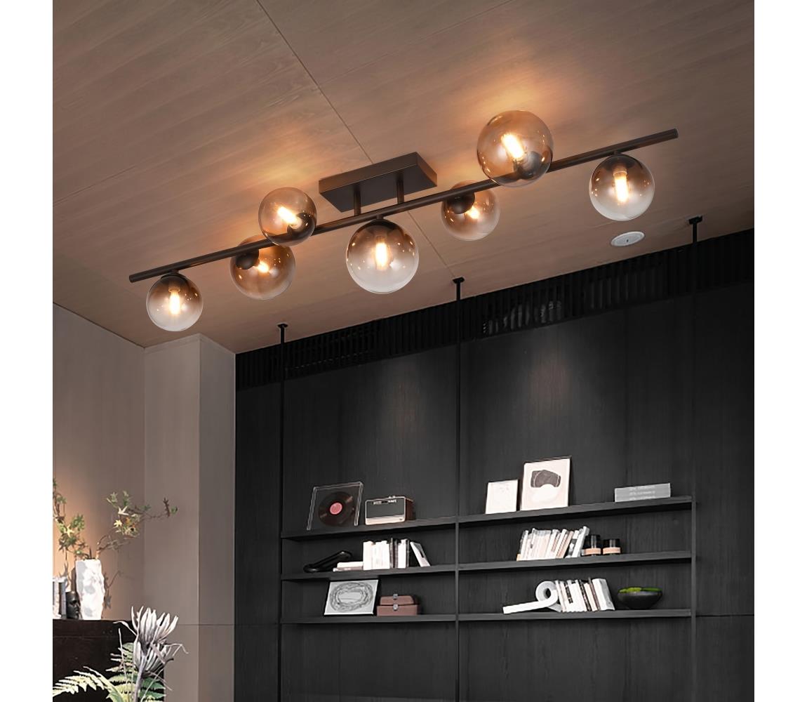 Brilagi - LED Prisadený luster MILLA 7xG9/3W/230V hnedá/dymová hnedá 7010-7CC