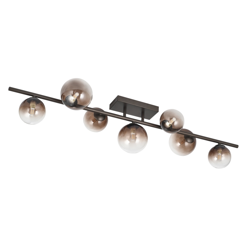 Brilagi - LED Prisadený luster MILLA 7xG9/3W/230V hnedá/dymová hnedá
