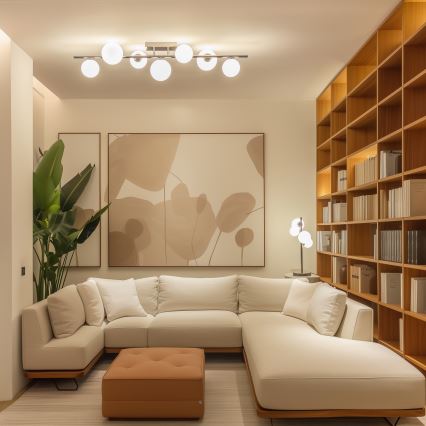 Brilagi - LED Prisadený luster MILLA 7xG9/3W/230V lesklý chróm/biela