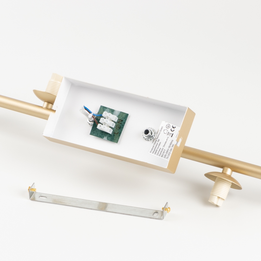 Brilagi - LED Prisadený luster MILLA 7xG9/3W/230V zlatá/biela