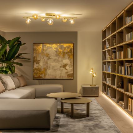 Brilagi - LED Prisadený luster MILLA 7xG9/3W/230V zlatá