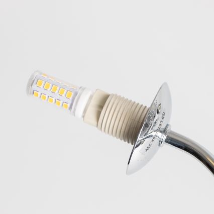 Brilagi - LED prisadený luster MISTEL 15xG9/3W/230V čierny chróm/dymové sklo