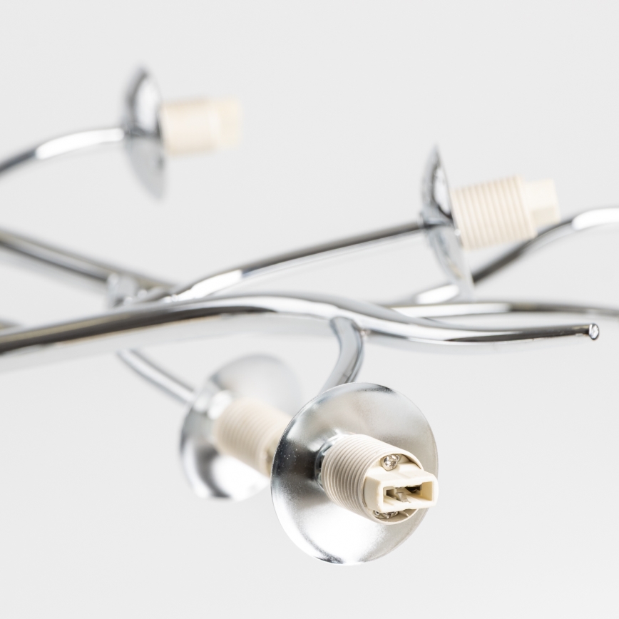 Brilagi - LED prisadený luster MISTEL 15xG9/3W/230V čierny chróm/dymové sklo