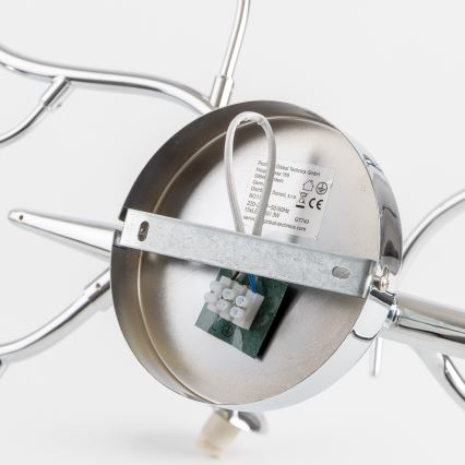 Brilagi - LED prisadený luster MISTEL 15xG9/3W/230V čierny chróm/dymové sklo