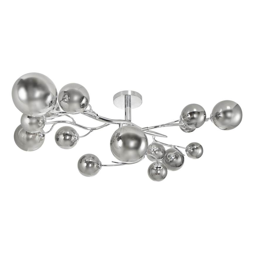 Brilagi - LED Prisadený luster MISTEL 15xG9/3W/230V lesklý chróm/dymová