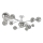 Brilagi - LED Prisadený luster MISTEL 15xG9/3W/230V lesklý chróm/dymová