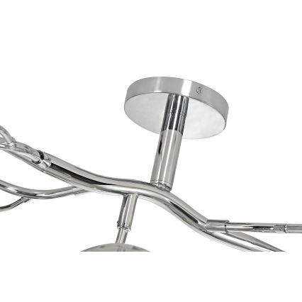 Brilagi - LED Prisadený luster MISTEL 15xG9/3W/230V lesklý chróm/dymová