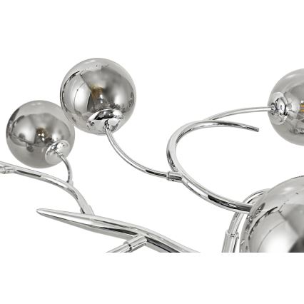 Brilagi - LED Prisadený luster MISTEL 15xG9/3W/230V lesklý chróm/dymová