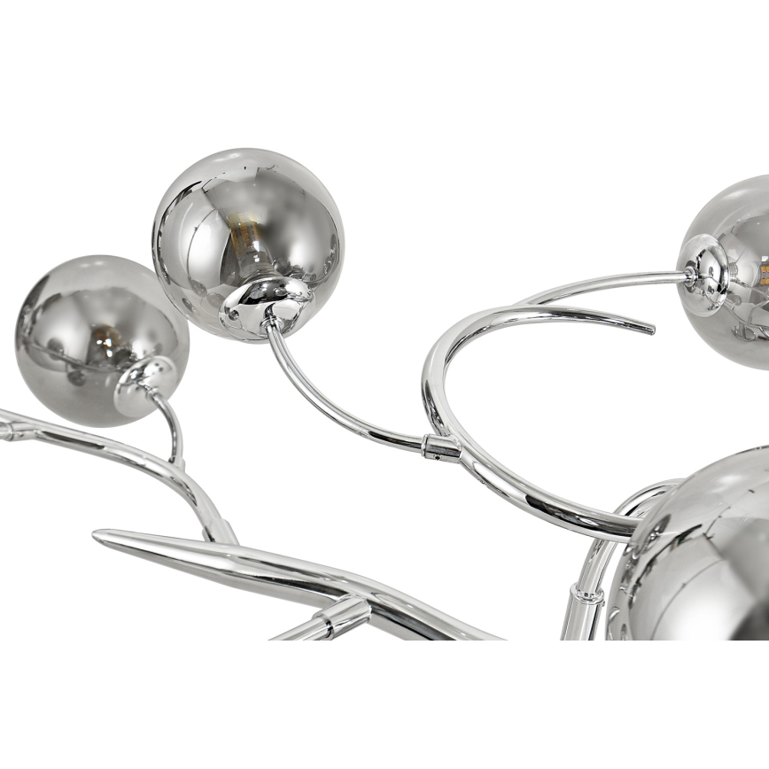 Brilagi - LED Prisadený luster MISTEL 15xG9/3W/230V lesklý chróm/dymová