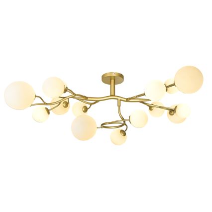 Brilagi - LED Prisadený luster MISTEL 15xG9/3W/230V zlatá/biela