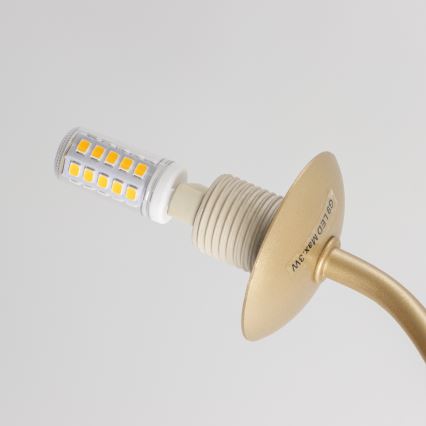 Brilagi - LED Prisadený luster MISTEL 15xG9/3W/230V zlatá/biela