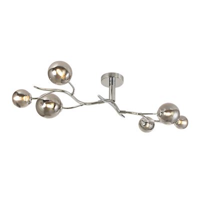 Brilagi - LED Prisadený luster MISTEL 6xG9/3W/230V lesklý chróm/dymová