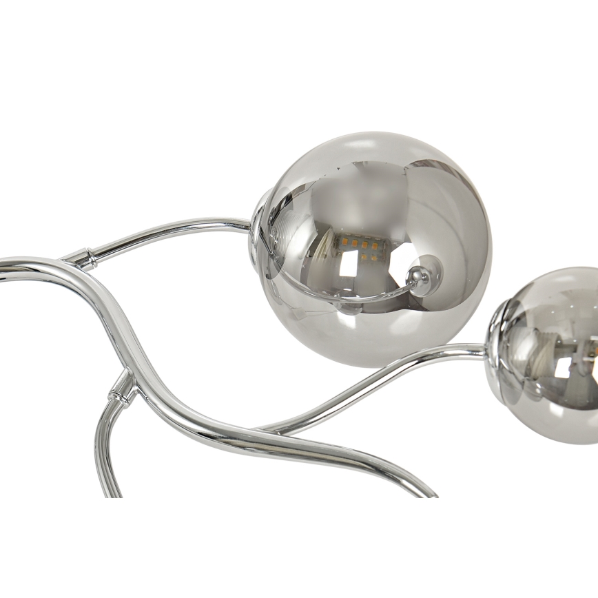 Brilagi - LED Prisadený luster MISTEL 6xG9/3W/230V lesklý chróm/dymová