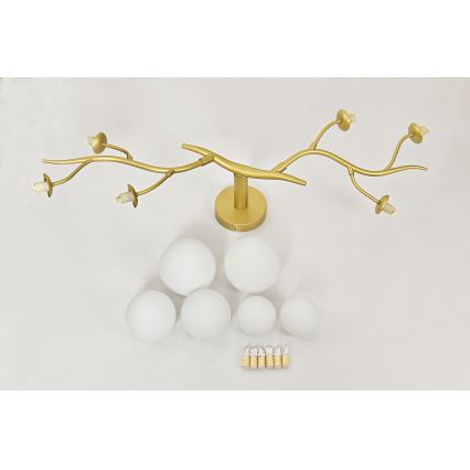 Brilagi - LED Prisadený luster MISTEL 6xG9/3W/230V zlatá/biela