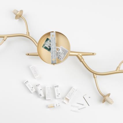 Brilagi - LED Prisadený luster MISTEL 6xG9/3W/230V zlatá/biela