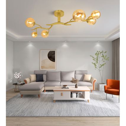 Brilagi - LED Prisadený luster MISTEL 6xG9/3W/230V zlatá