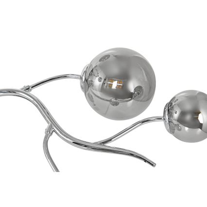 Brilagi - LED prisadený luster MISTEL 9xG9/3W/230V čierny chróm/dymová