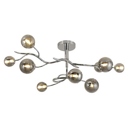 Brilagi - LED Prisadený luster MISTEL 9xG9/3W/230V lesklý chróm/dymová