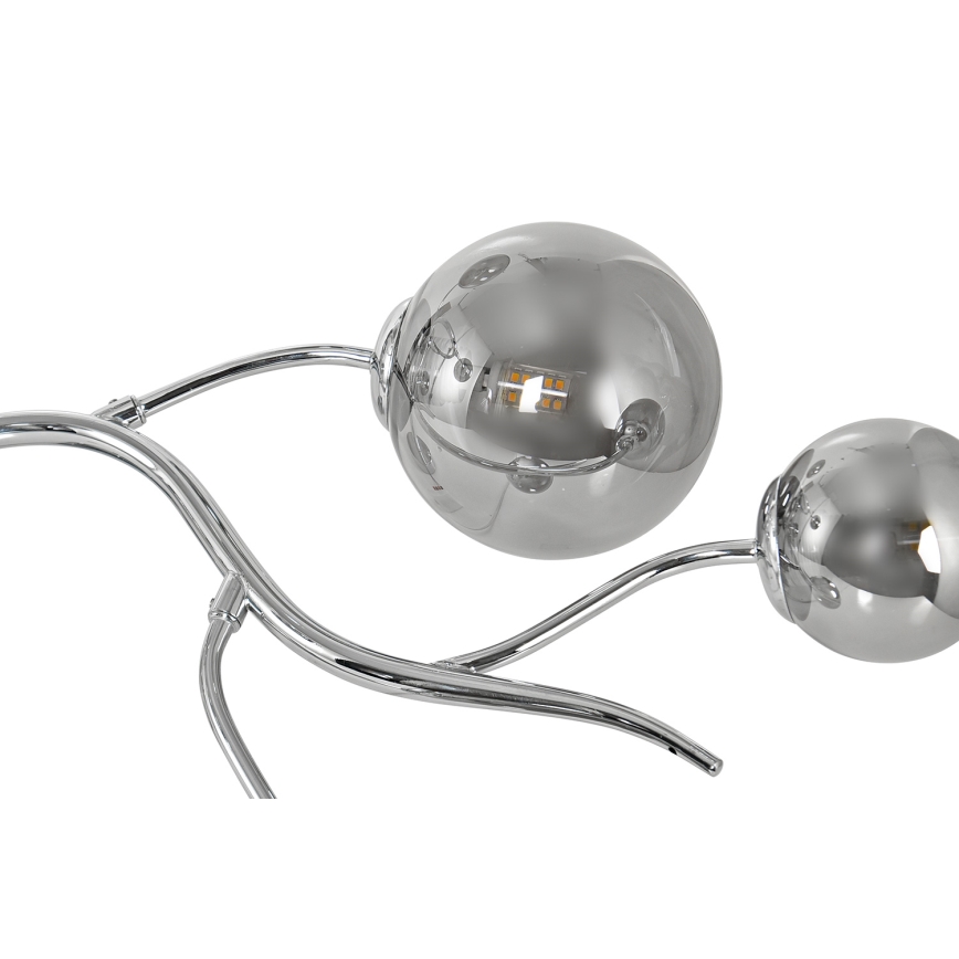 Brilagi - LED Prisadený luster MISTEL 9xG9/3W/230V lesklý chróm/dymová