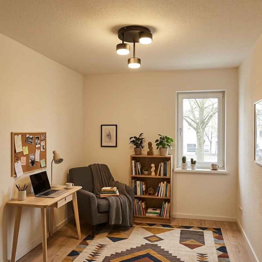 Brilagi - LED prisadený luster MONO 3xGX53/30W/230V čierny