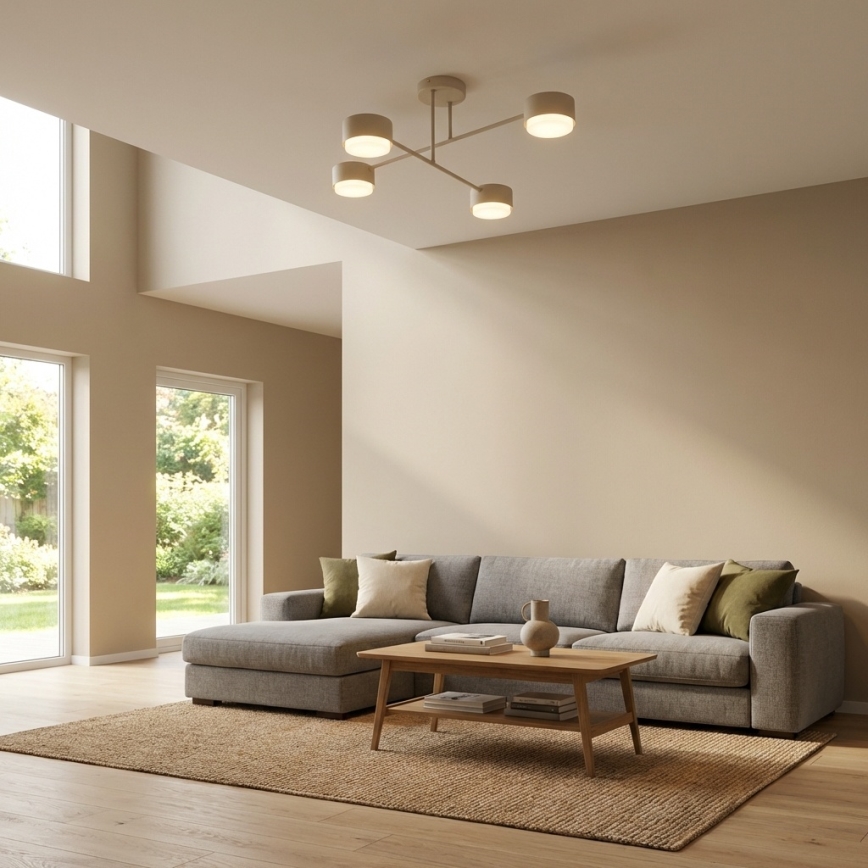 Brilagi - LED prisadený luster MONO 4xGX53/30W/230V béžový