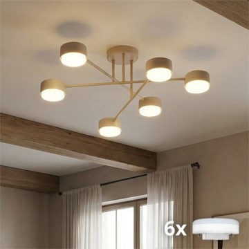Brilagi - LED prisadený luster MONO 6xGX53/13W/230V béžový