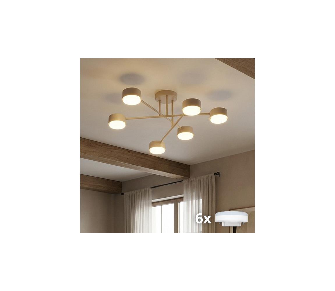 Brilagi - LED prisadený luster MONO 6xGX53/30W/230V béžový 90-019B