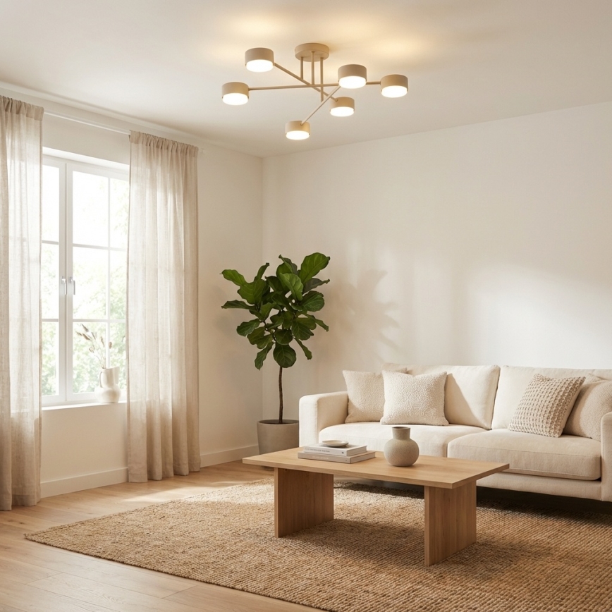 Brilagi - LED prisadený luster MONO 6xGX53/30W/230V béžový