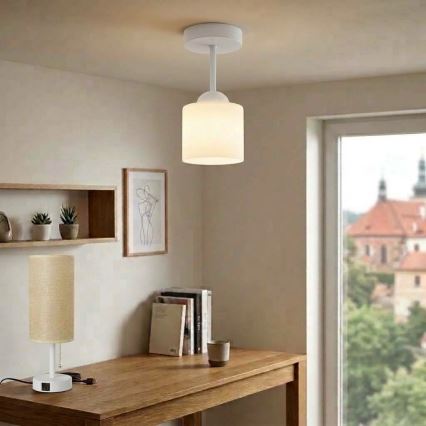 BRILAGI - LED Prisadený luster RETRO GLASS 1xE27/60W/230V priemer 10 cm biela
