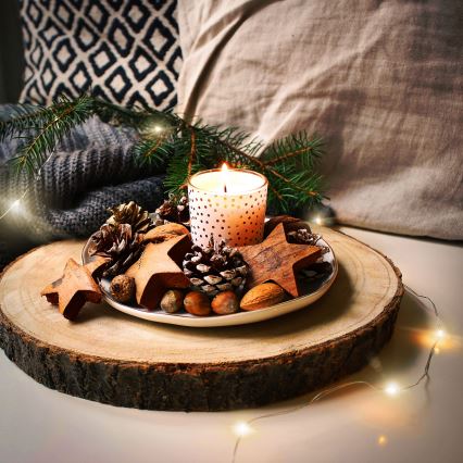 Brilagi - LED  reťaz 100xLED/3xAA 10m teplá biela