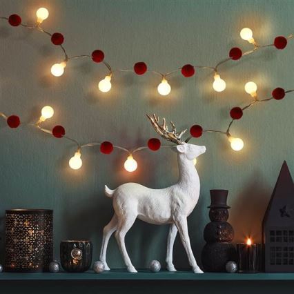 Brilagi - LED reťaz 20×LED/2×AA 1,8 m teplá biela