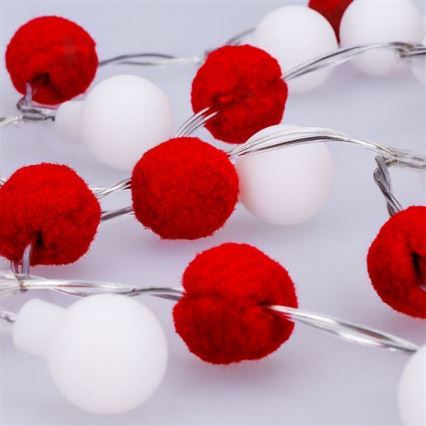 Brilagi - LED reťaz 20×LED/2×AA 1,8 m teplá biela