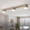 Brilagi - LED RGB+CCT Stmievateľné bodové svietidlo MONO 3xGX53/14W/230V 2700-6500K Wi-Fi Tuya béžové