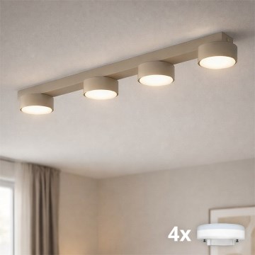 Brilagi - LED RGB+CCT Stmievateľné bodové svietidlo MONO 4xGX53/14W/230V 2700-6500K Wi-Fi Tuya béžová