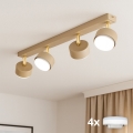 Brilagi - LED RGB+CCT stmievateľné bodové svietidlo MONO 4xGX53/14W/230V 2700-6500K Wi-Fi Tuya béžové