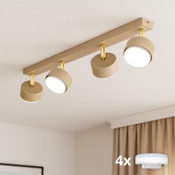 Brilagi - LED RGB+CCT stmievateľné bodové svietidlo MONO 4xGX53/14W/230V 2700-6500K Wi-Fi Tuya béžové